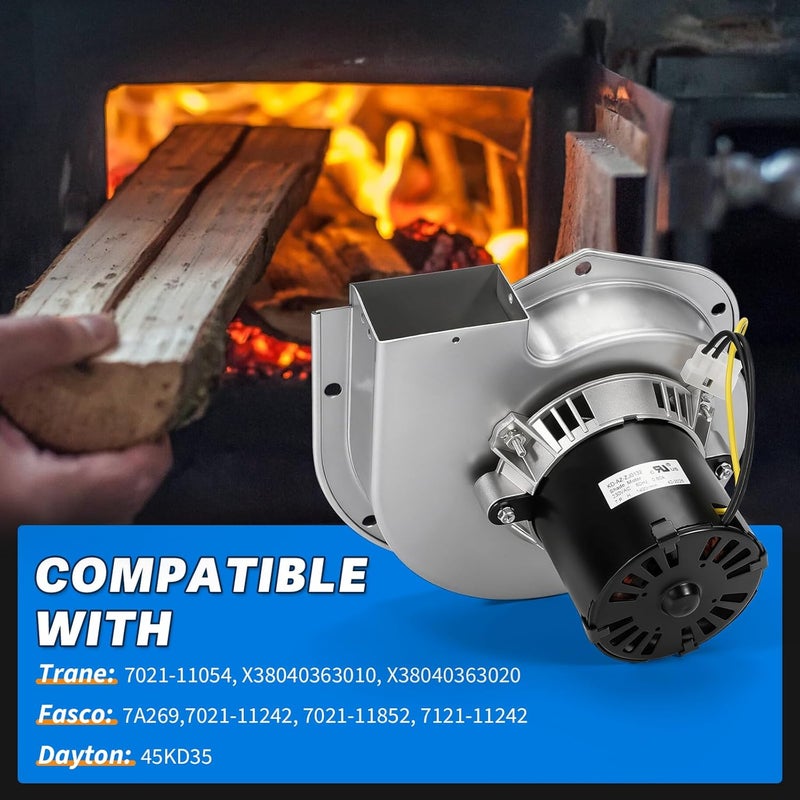 Lazenta A269 Draft Inducer Blower Motor Compatible with Dayton 45KD35,Fasco 7021-11242,7021-11852,7121-11242, Trane 7021-11054,X38040363010 Motors - Image 2